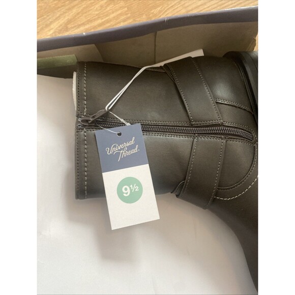 New Universal Thread Women's Connor Harness Buckle Ankle Boots Brown 9.5 - Picture 8 of 8